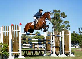 Ashlee Bond and Wistful on Course at Blenheim.