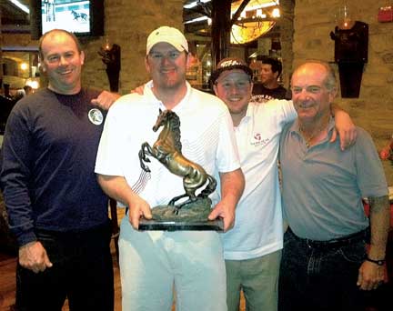 2012 HITS Desert Circuit Golf Championship winners (from left): Rob Skafgaard, Max Von Zimmerman, Kyle Ancheta and Buddy Brown. (Photo by Chris Pace)