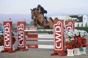 Will Simpson and the chestnut mare Acorina