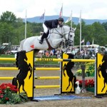 McLain Ward and his grey steed Antares F on course at HITS.